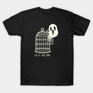 Free Spirit Funny Ghost by Tobe Fonseca T-Shirt